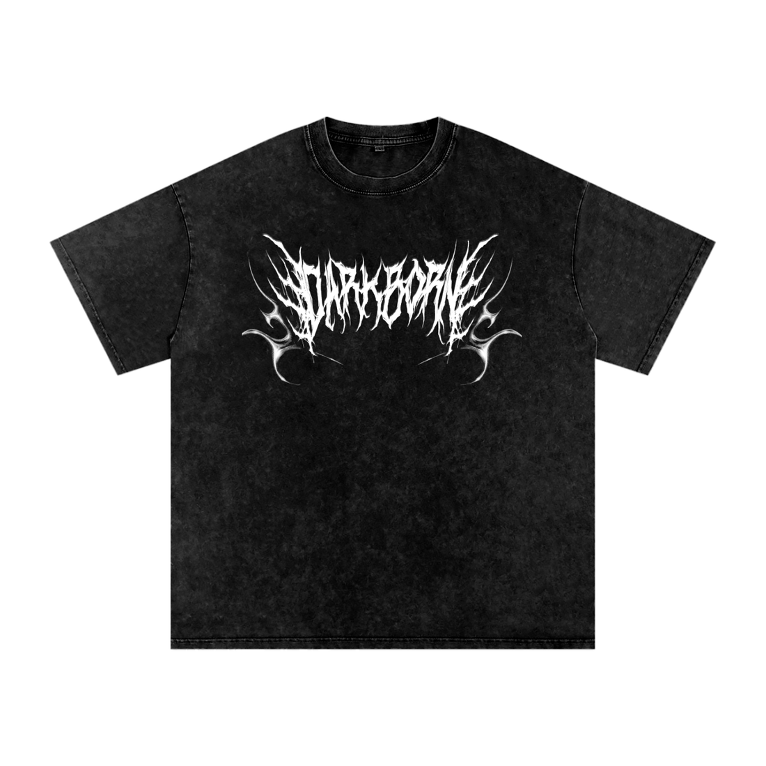 Blood Moon Acid Wash Oversize T-Shirt Black